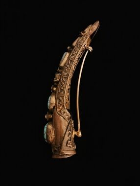 Antique Chinese Finger Guard Brooch